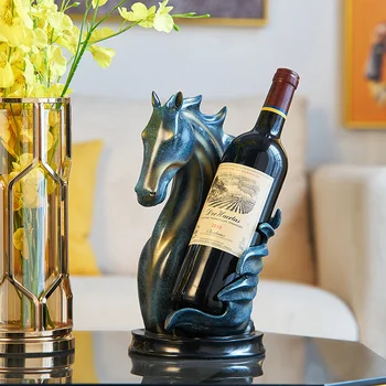 Държач за бутилка вино, творчески вино багажник, Лесно лукс, качество на модерна Декорация за всекидневната, Вино кабинет, Ресторант