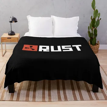 Покривки с логото на Rust Game, Покривки за мека мебел, Пушистое Мохнатое Одеяло, Утяжеленное Одеяло
